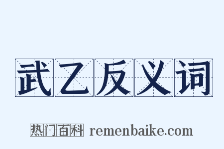 武乙反义词是什么意思的图片
